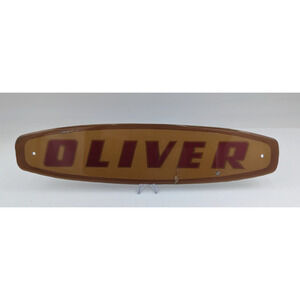 Vintage Oliver Tractor Emblem Sign Advertising